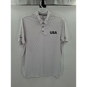 Adidas USA Mens XXL AOP‎ Cheyenne Shadows Golf Club Polo Shirt